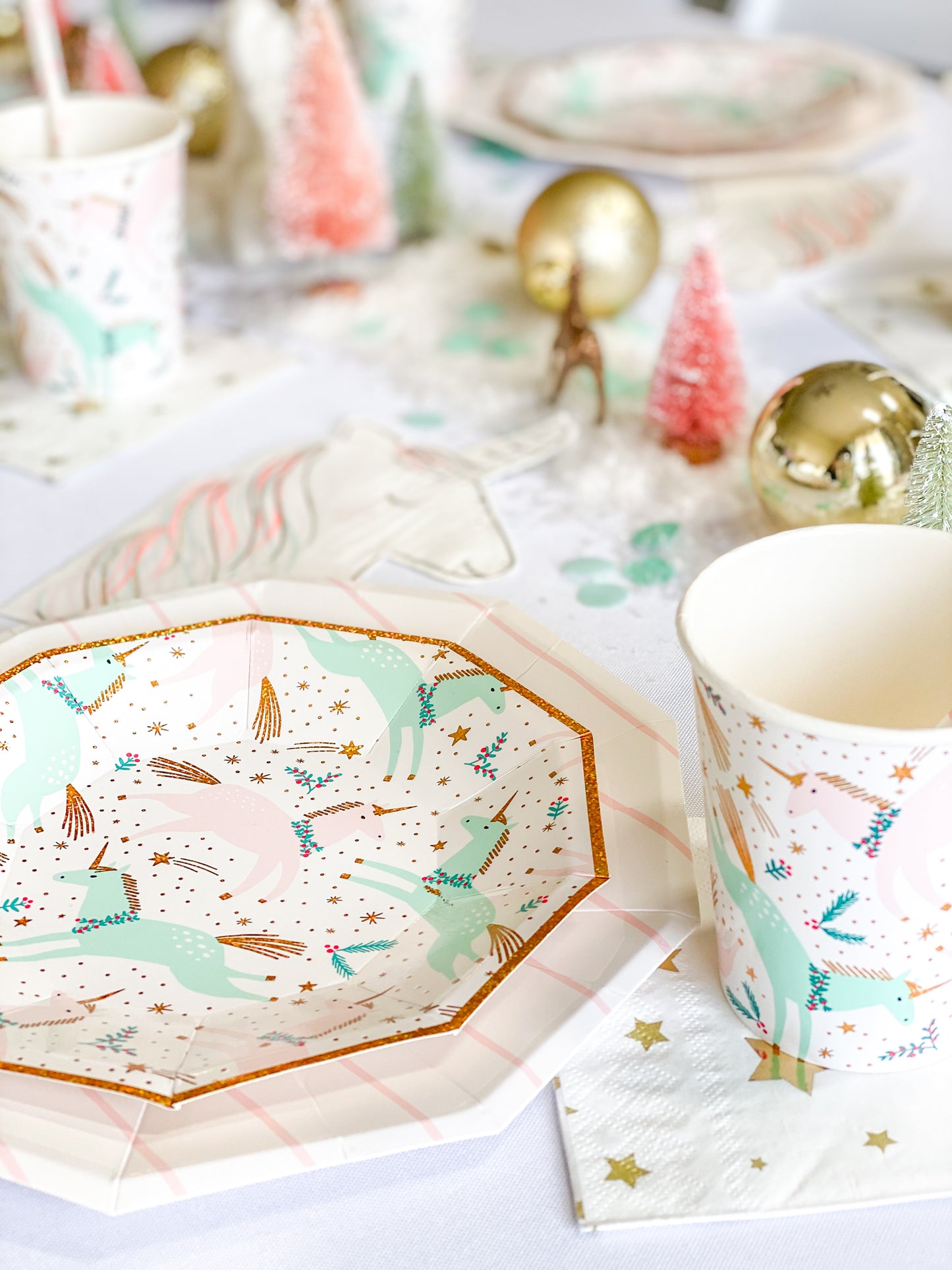 Gold Star Confetti Small Napkins