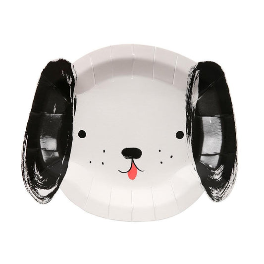 Black and White Dog Plates