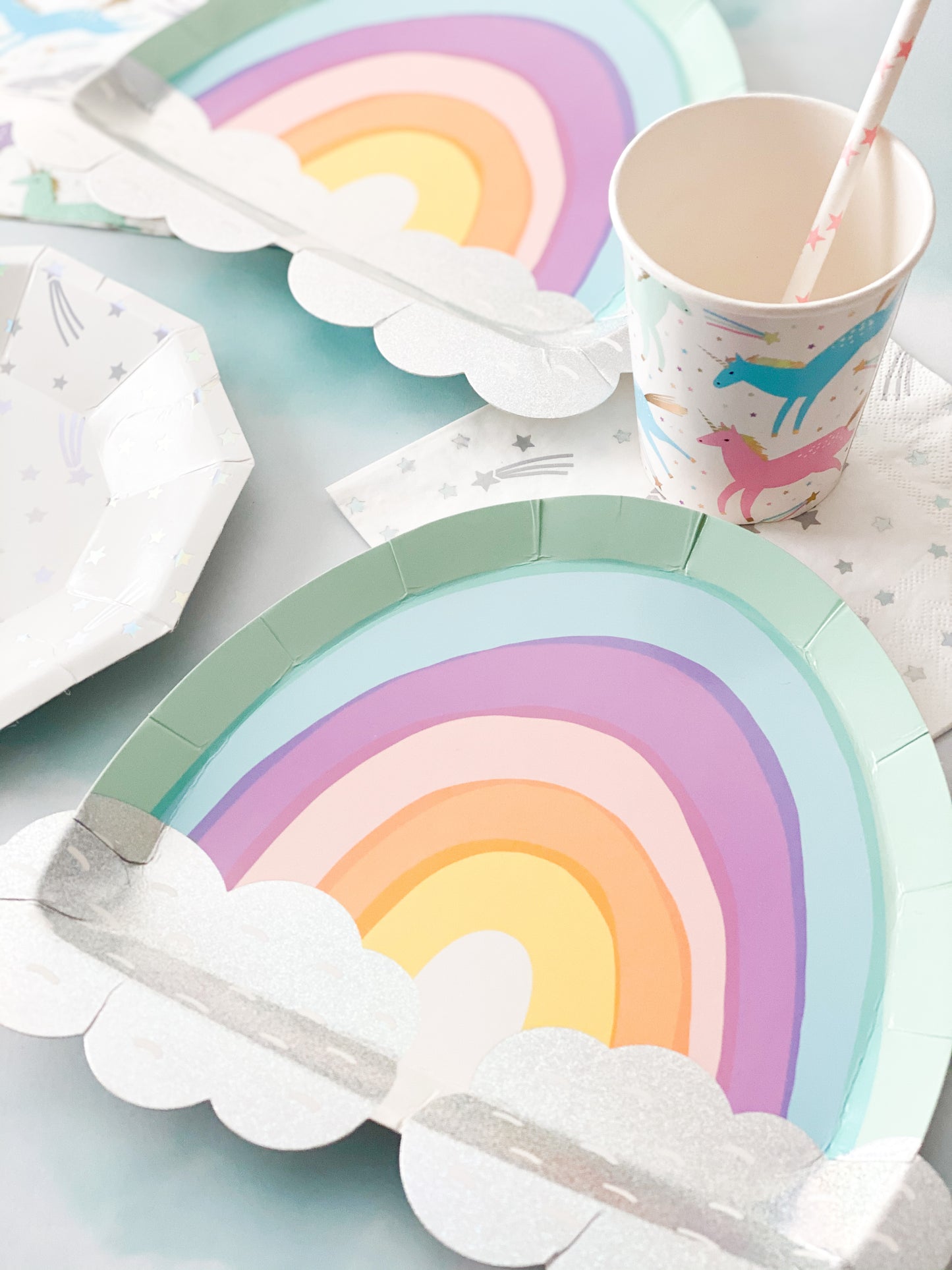 Over the rainbow plates