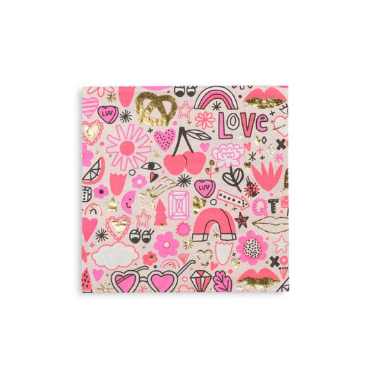 Love Notes Large Napkins